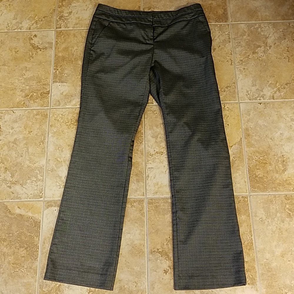 Gray Plaid New York & Company Slacks